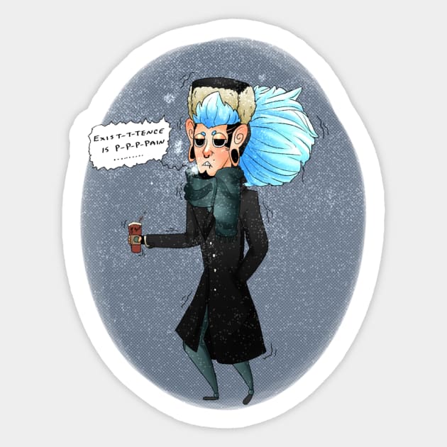 I HATE THE COLD Sticker by Felix_Minos